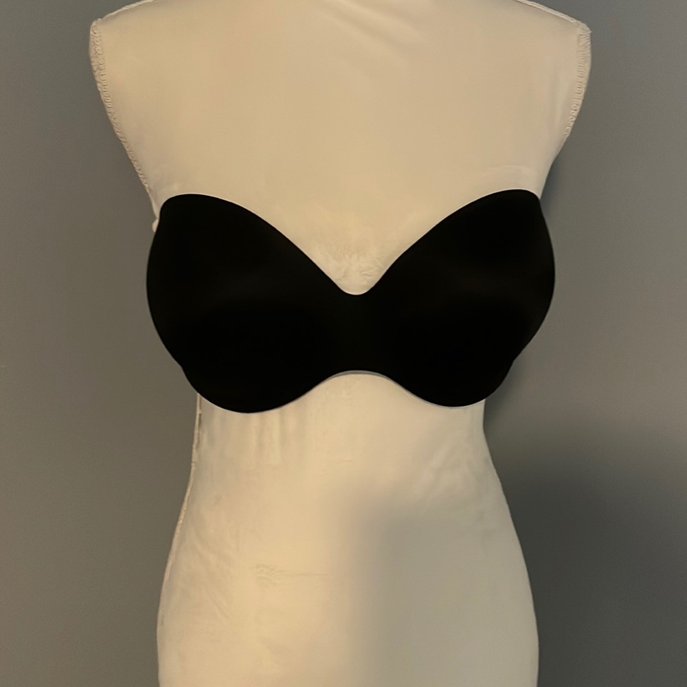 New WARNERS black strapless bra 38C